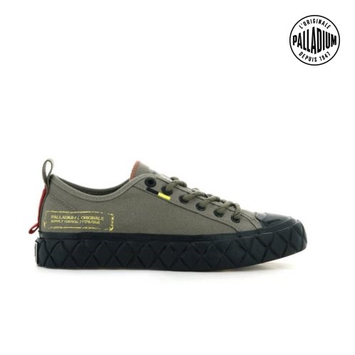 Pánské Tenisky Palladium Palla Ace Supply LO Low Tops Olivy Zelené | CZ XBF-26C